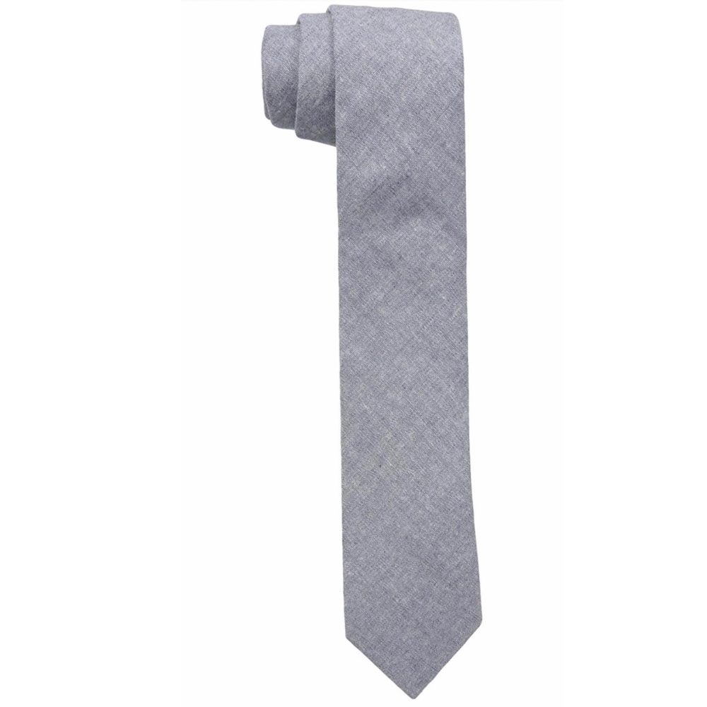 Penguin soft cotton blue chambray skinny tie